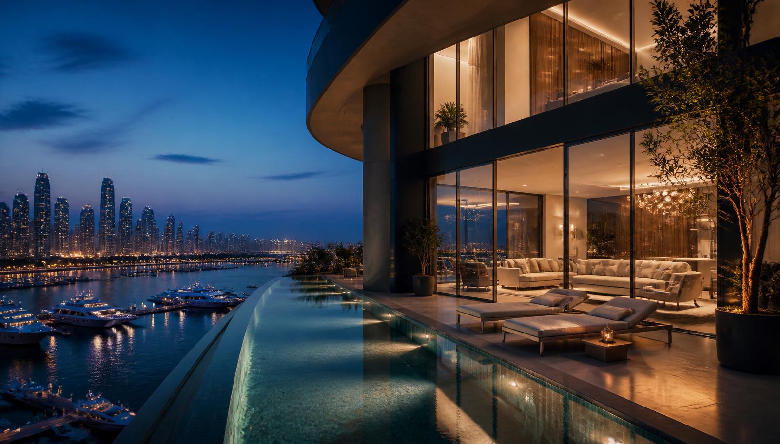 Palm Jumeirah aerial view